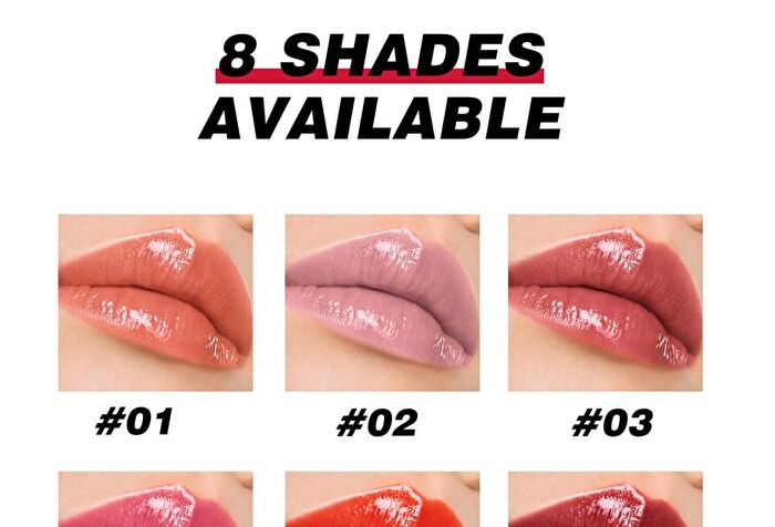 Dewy Push-Button Tinted Lipstick - 8 Colors - 01# - 1.8g