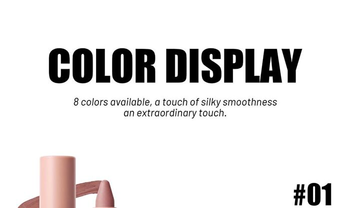 Transferproof Matte Lipstick - 8 Colors - 01# - 3.2g