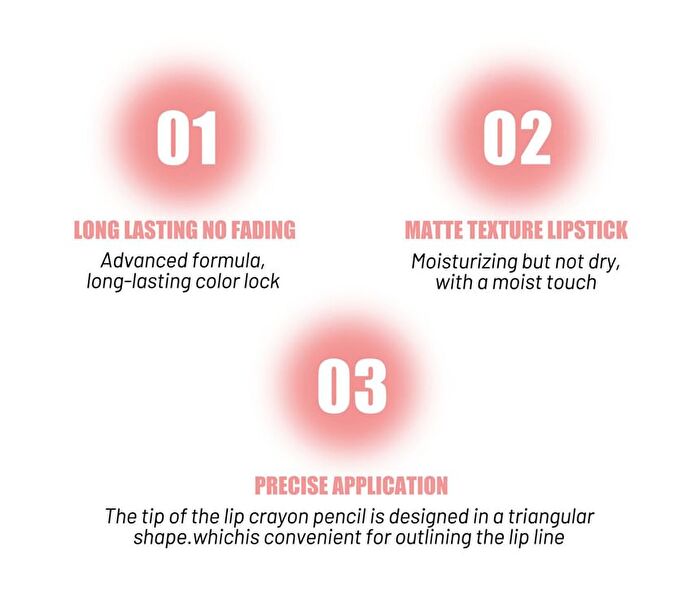 Transferproof Matte Lipstick - 8 Colors - 01# - 3.2g