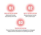 Transferproof Matte Lipstick - 8 Colors - 01# - 3.2g