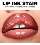 Dual-Ended Lip Gloss & Lip Liner - 5 Colors - 01# - 2pcs (3ml + 2.8ml)
