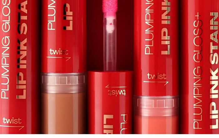 Dual-Ended Lip Gloss & Lip Liner - 5 Colors - 01# - 2pcs (3ml + 2.8ml)