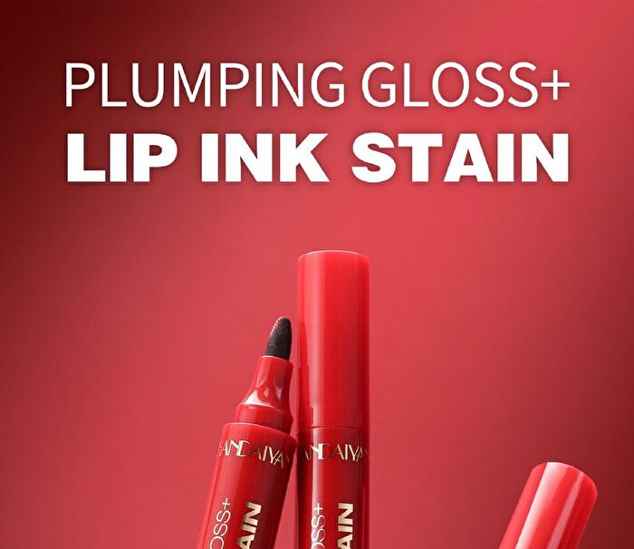 Dual-Ended Lip Gloss & Lip Liner - 5 Colors - 01# - 2pcs (3ml + 2.8ml)