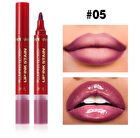 Dual-Ended Lip Gloss & Lip Liner - 5 Colors - 01# - 2pcs (3ml + 2.8ml)