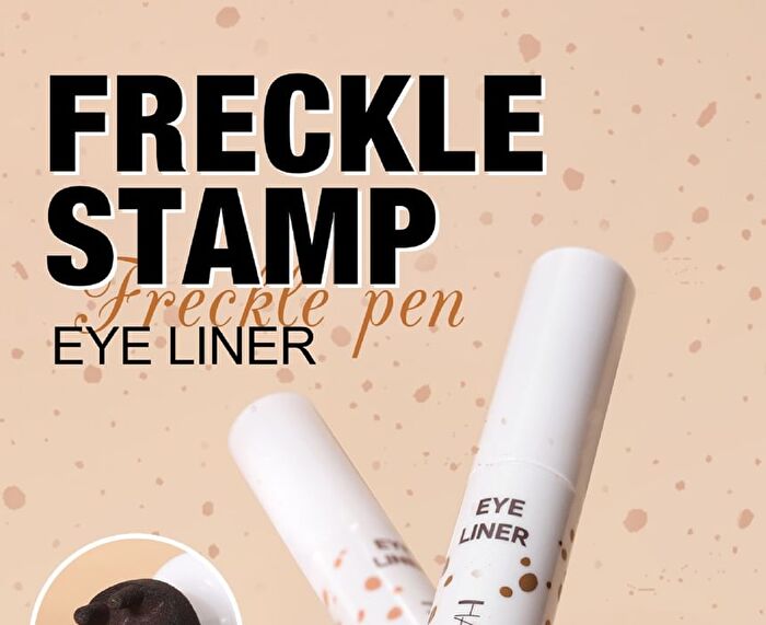2-in-1 Freckle Stamp & Liquid Eyeliner Pen - 2 Colors - 01# - 3.6ml