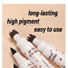 2-in-1 Freckle Stamp & Liquid Eyeliner Pen - 2 Colors - 01# - 3.6ml