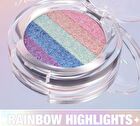 Multi-Chrome Shiny Eyeshadow - 3 Colors - 01# - 2.8g