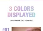 Multi-Chrome Shiny Eyeshadow - 3 Colors - 01# - 2.8g