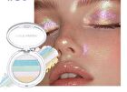 Multi-Chrome Shiny Eyeshadow - 3 Colors - 01# - 2.8g