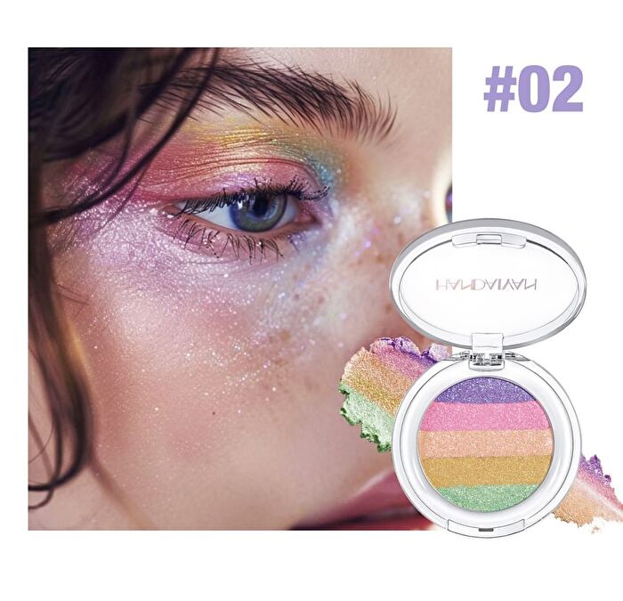 Multi-Chrome Shiny Eyeshadow - 3 Colors - 01# - 2.8g