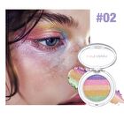 Multi-Chrome Shiny Eyeshadow - 3 Colors - 01# - 2.8g