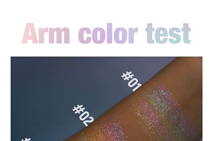 Multi-Chrome Shiny Eyeshadow - 3 Colors - 01# - 2.8g