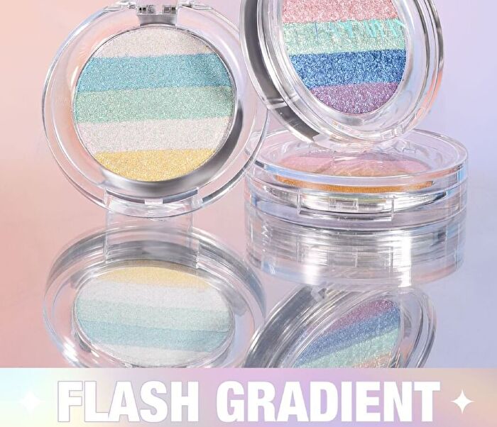 Multi-Chrome Shiny Eyeshadow - 3 Colors - 01# - 2.8g