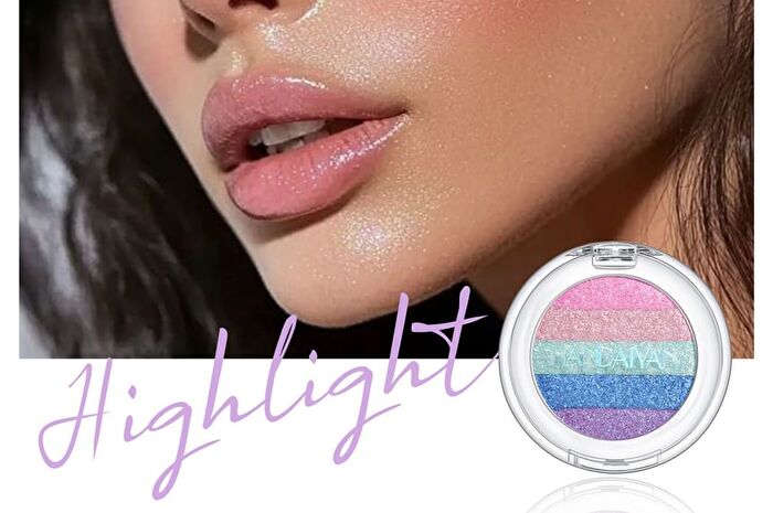 Multi-Chrome Shiny Eyeshadow - 3 Colors - 01# - 2.8g