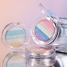 Multi-Chrome Shiny Eyeshadow - 3 Colors - 01# - 2.8g