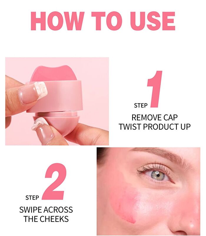 Cobblestone Cream Tint Blush Stick - 5 Colors - 01# - 4.8g