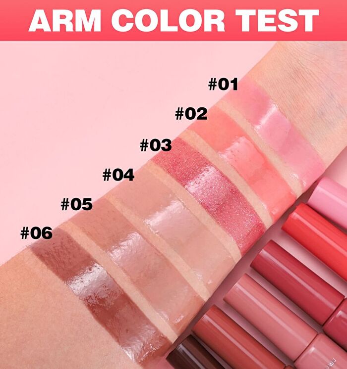 Jelly Glossy Lip Tint - 6 Colors - 03 - 12.5ml