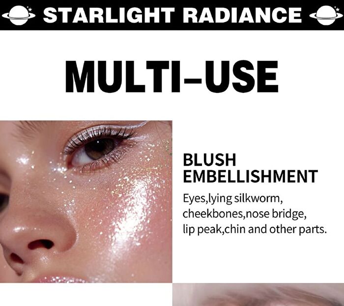 Starlight Radiance Chromatic Highlighter - 4 Colors - 01# White - 5.5g