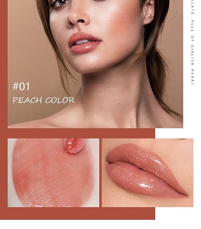 Non-Stick Cup Mirror Glare Lip Gloss - 16 Colors - 02# - 3.5g