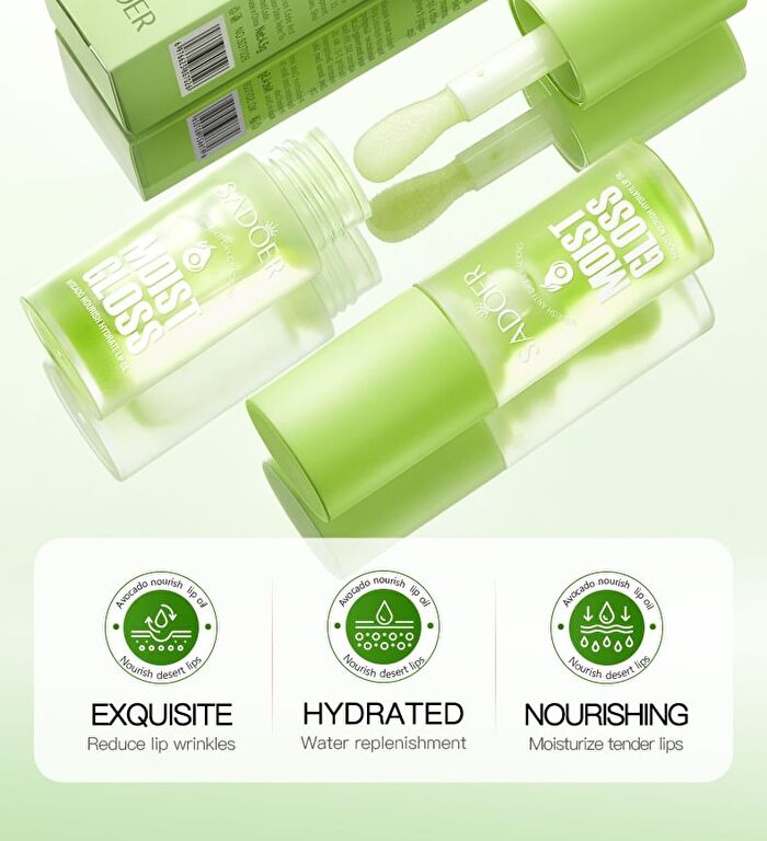 Sadoer Avocado Nourish Hydrate Lip Oil - 4 Colors - Honey - 4.5g