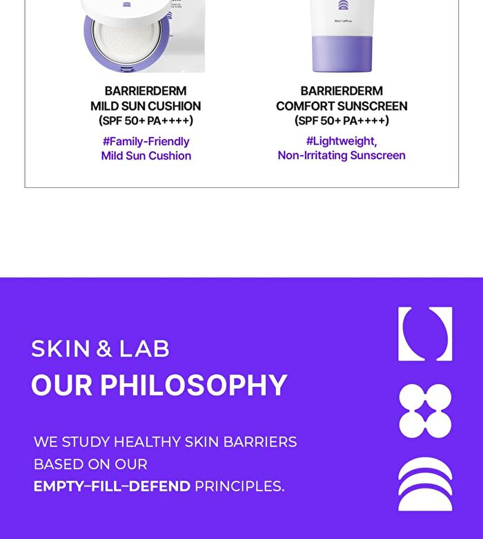Skin&lab Barrierderm Comfort Sun Cream - 50ml