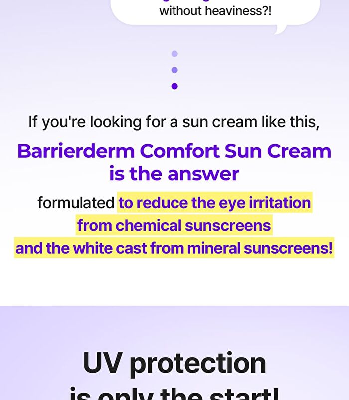 Skin&lab Barrierderm Comfort Sun Cream - 50ml