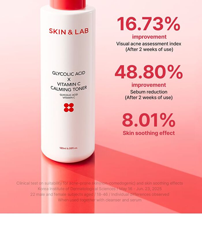Glycolic Acid X Vitamin C Calming Toner - 180ml