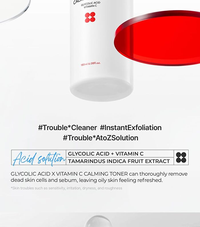 Glycolic Acid X Vitamin C Calming Toner - 180ml
