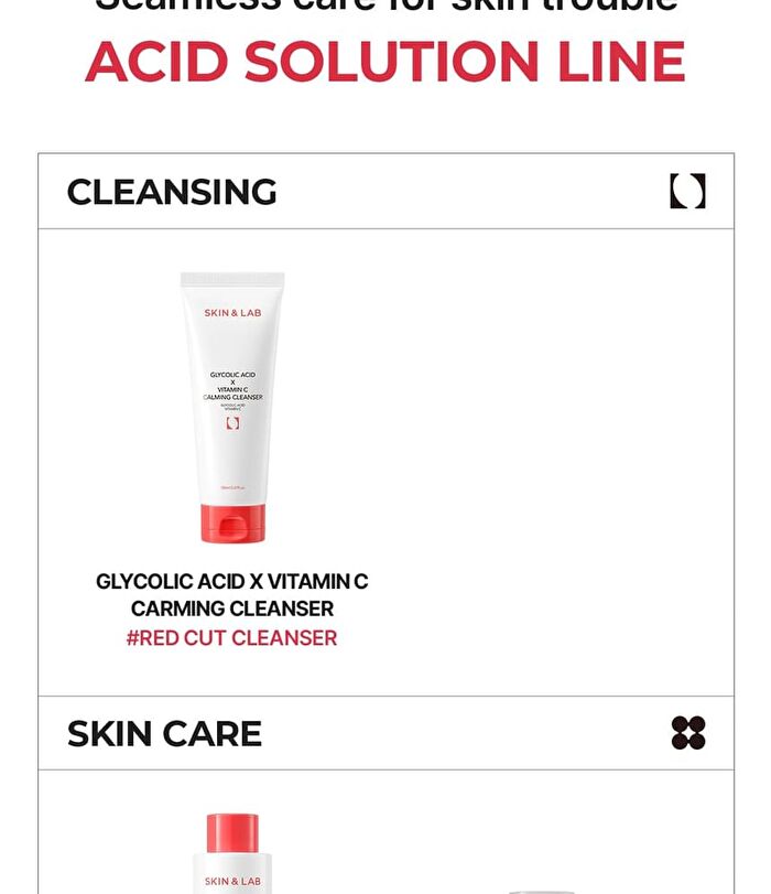 Skin&lab Glycolic Acid X Vitamin C Calming Cleanser - 150ml