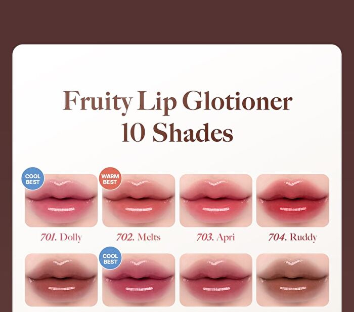 Fruity Lip Glotioner - 11 Colors - #702 Melts