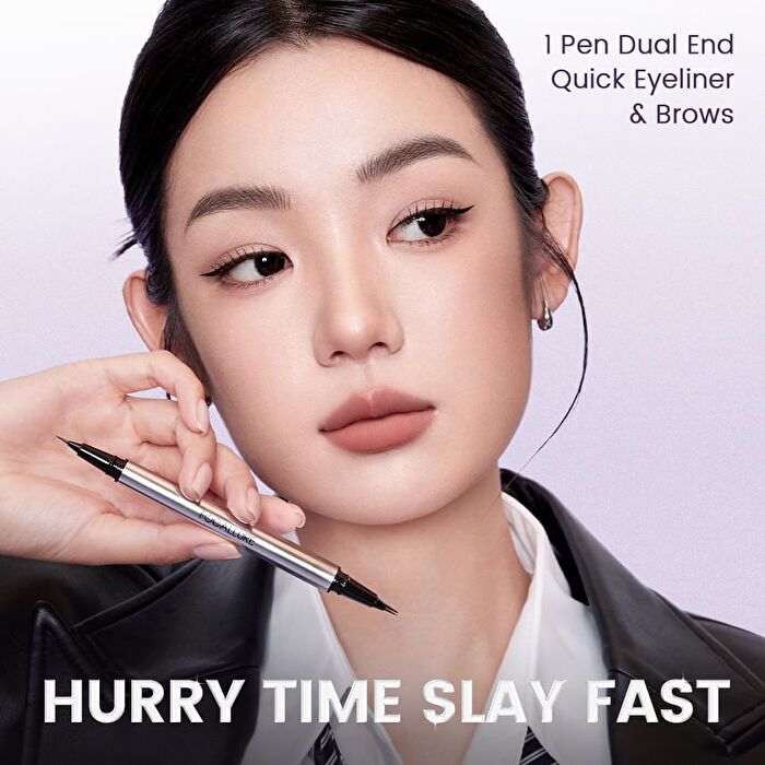 Duo Liquid Eyeline And Brow Pen - 2 Colors - #BK01 Natural Black - 0.4g
