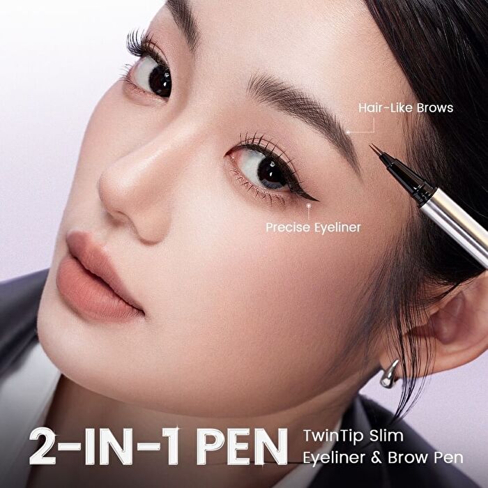 Duo Liquid Eyeline And Brow Pen - 2 Colors - #BK01 Natural Black - 0.4g