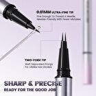 Focallure Duo Liquid Eyeline And Brow Pen - 2 Colors - #BR01 Chocolate Brown - 0.4g