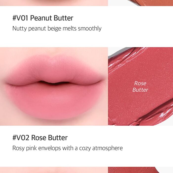 Coringco Topping Tip Velvet Lip Tint - 5 Colors - #V01 Peanut Butter