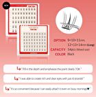 Toktok-Hara No Glue Eyelash Long Version - 4 Types - #Cherry Coke