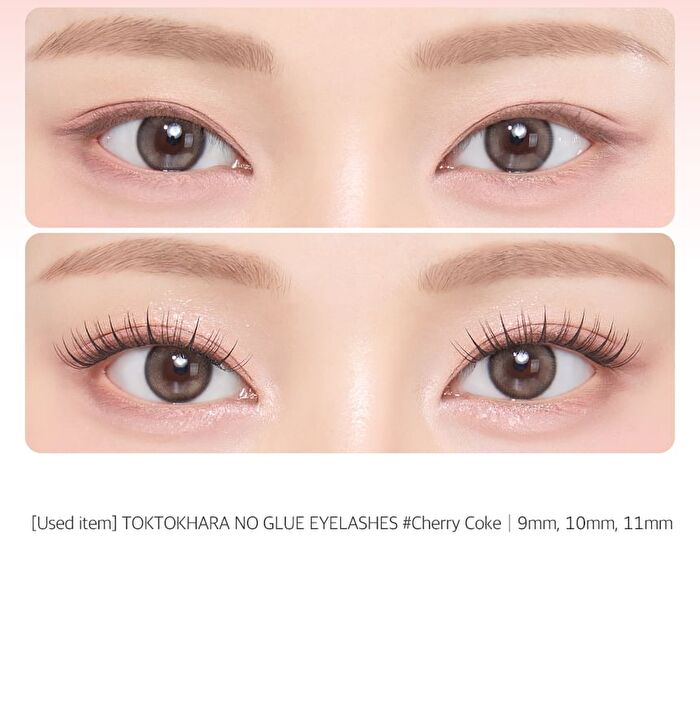 Toktok-Hara No Glue Eyelash Long Version - 4 Types - #Cherry Coke