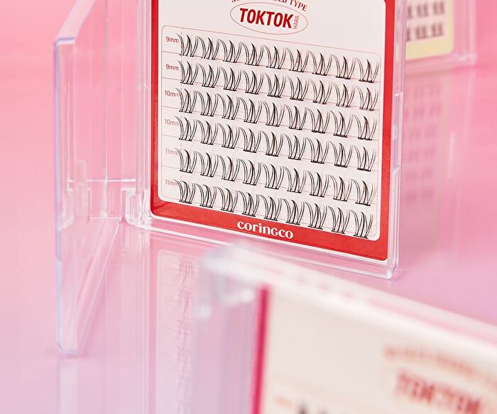 Toktok-Hara No Glue Eyelash Long Version - 4 Types - #Cherry Coke