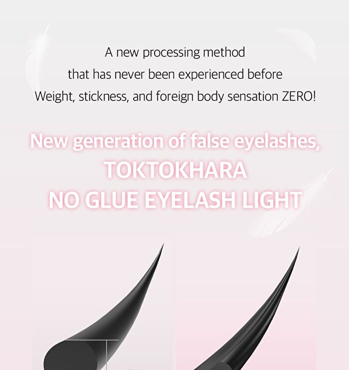 Toktok-Hara No Glue Eyelash Long Version - 4 Types - #Cherry Coke