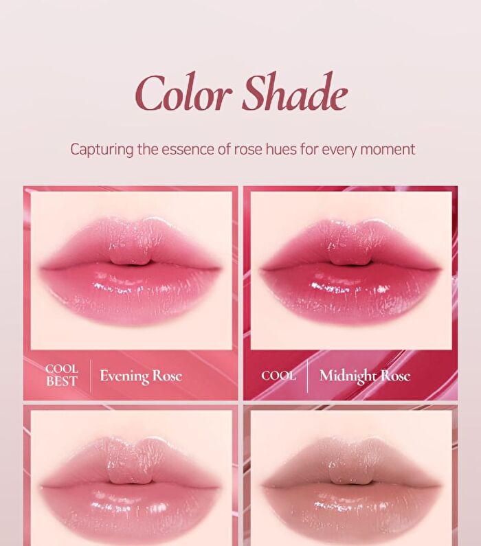 Prelude Dinto La Belle Rose Plumping Lip Tint - 6 Colors - #21 Evening Rose
