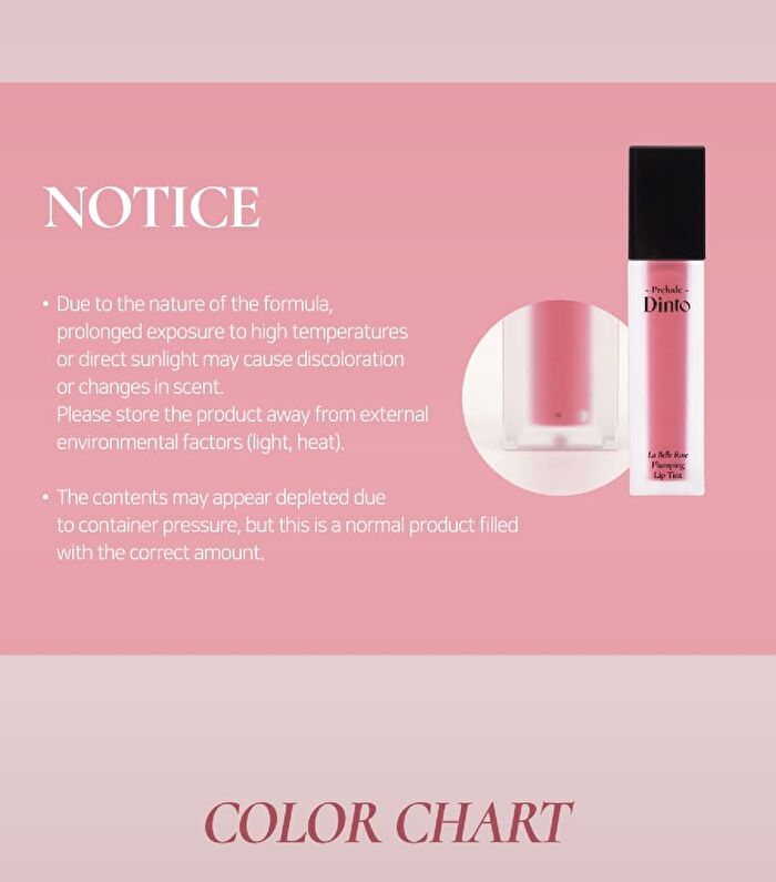 Prelude Dinto La Belle Rose Plumping Lip Tint - 6 Colors - #23 Dawn Rose