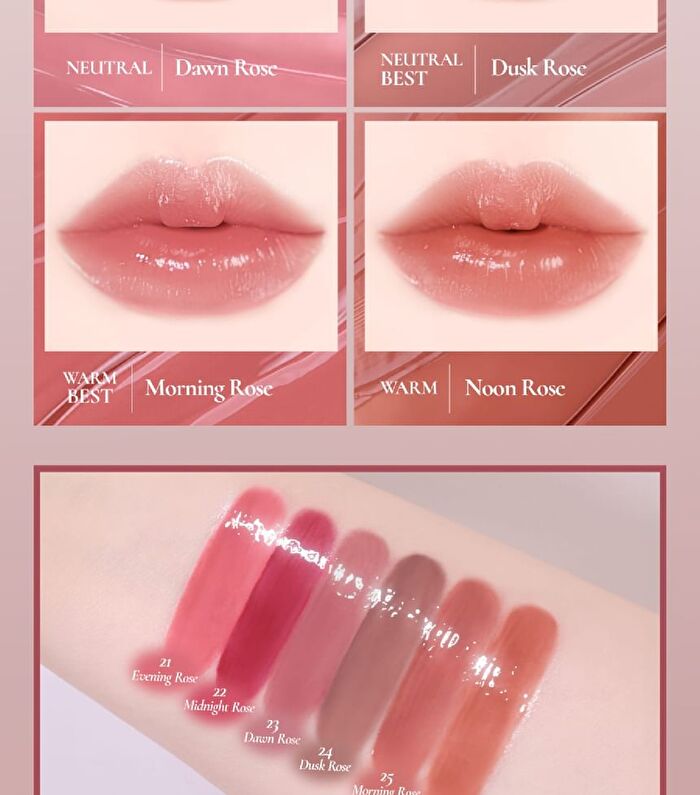 Prelude Dinto La Belle Rose Plumping Lip Tint - 6 Colors - #22 Midnight Rose