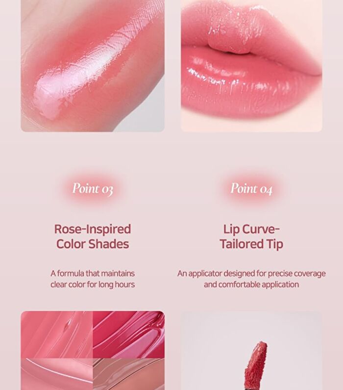 Prelude Dinto La Belle Rose Plumping Lip Tint - 6 Colors - #24 Dusk Rose