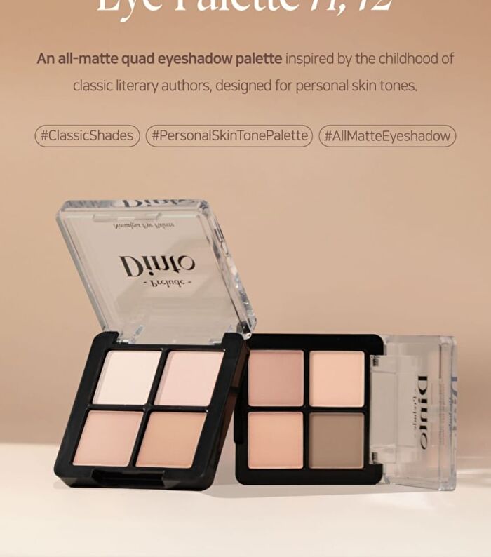 Prelude Dinto Nostalgia Eye Palette - 4 Types - #72 Little Austen