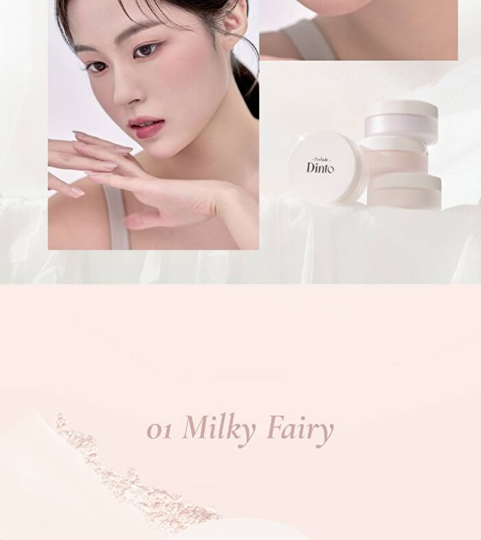 Prelude Dinto Fairy Dust Loose Powder - 3 Colors - #01 Milky Fairy