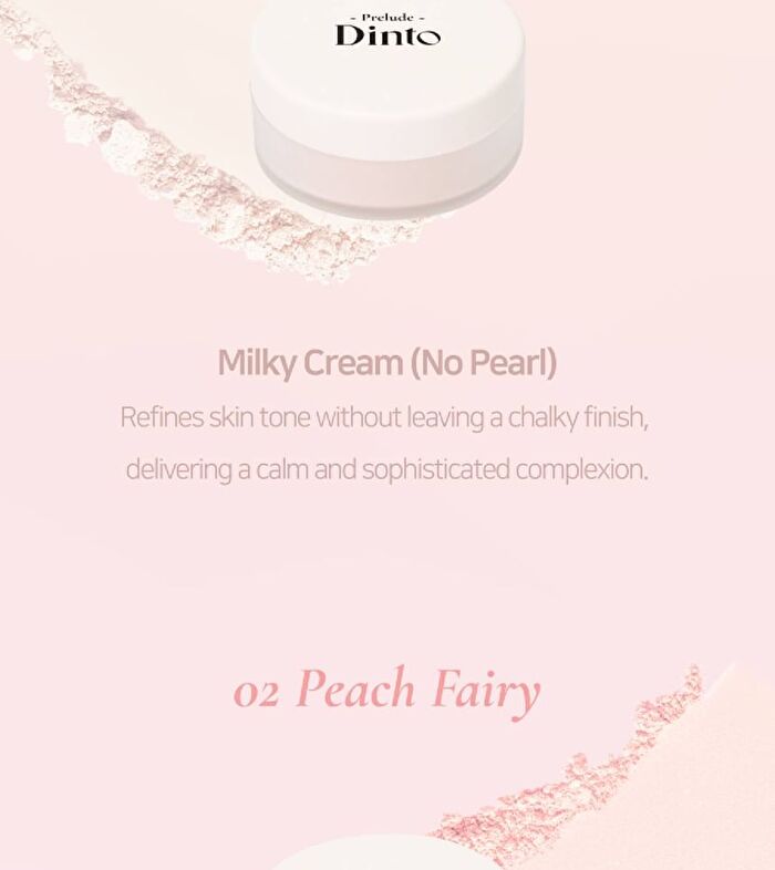 Prelude Dinto Fairy Dust Loose Powder - 3 Colors - #02 Peach Fairy