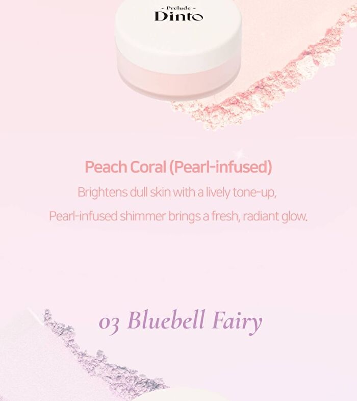 Prelude Dinto Fairy Dust Loose Powder - 3 Colors - #02 Peach Fairy