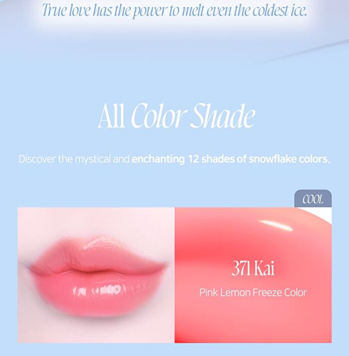 Frozen Lip Jelly Snedronningen Collection - 12 Colors - #371 Kai