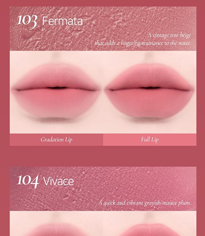 Blurring Lip Veil Madame Butterfly Collection - 10 Colors - #104 Vivace