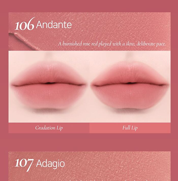 Blurring Lip Veil Madame Butterfly Collection - 10 Colors - #107 Adagio
