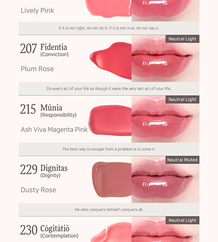 Blur-Glowy Lip Tint - 30 Colors - #216 Pax